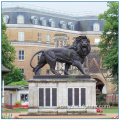 Outdoor Garten Dekoration Metall Bronze Sentry Lions Statue